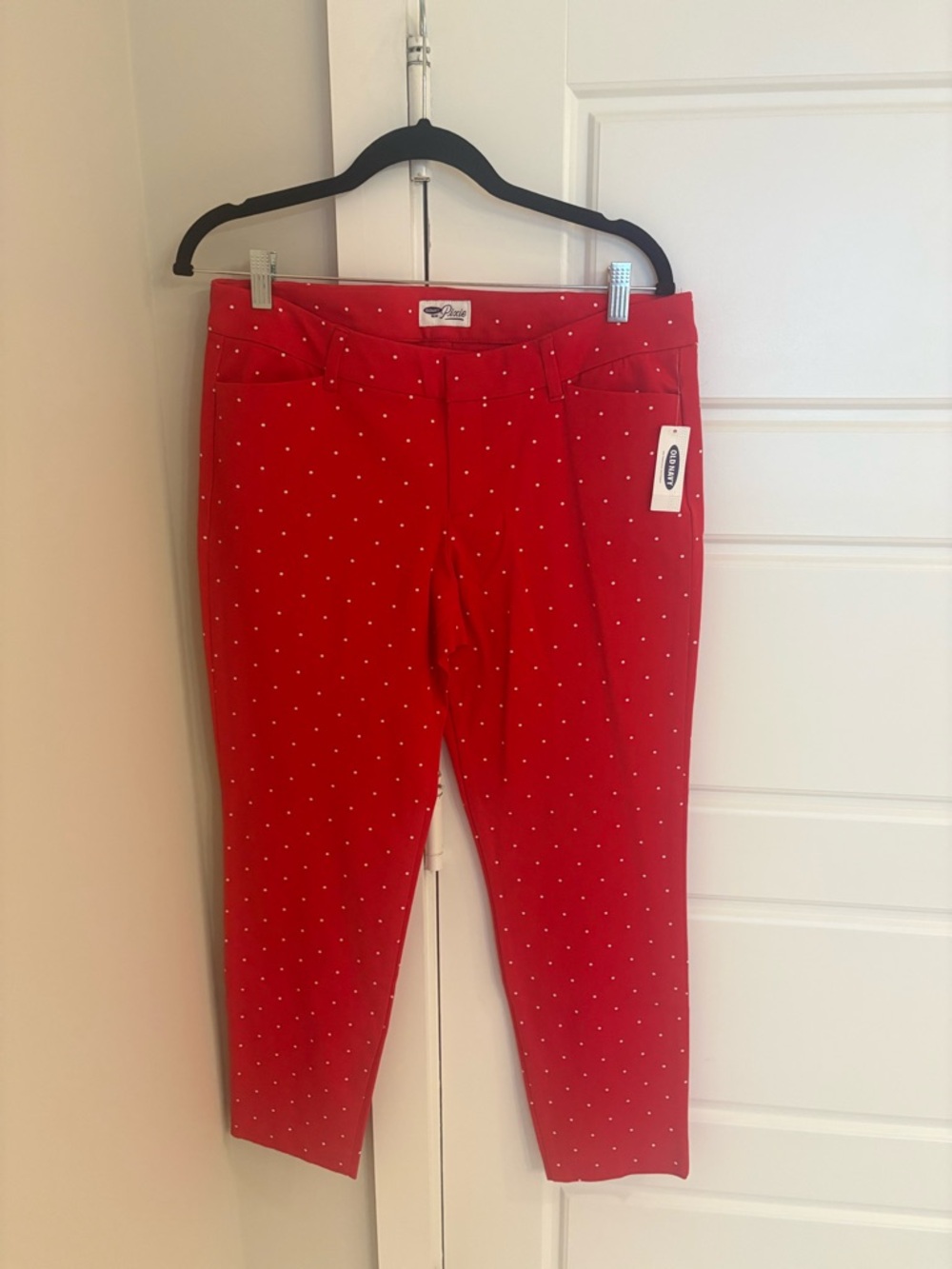 Old Navy Red Polka Dot Pixie Pants